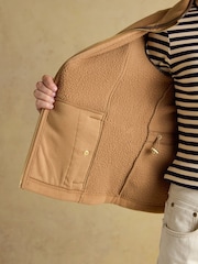 Joules Heritage Tan Fleece Gilet - Image 12 of 13