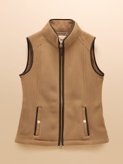 Joules Heritage Tan Fleece Gilet - Image 13 of 13