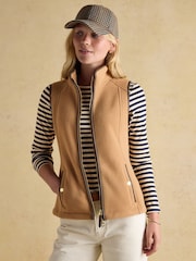 Joules Heritage Tan Fleece Gilet - Image 4 of 13