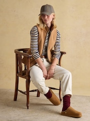 Joules Heritage Tan Fleece Gilet - Image 9 of 13