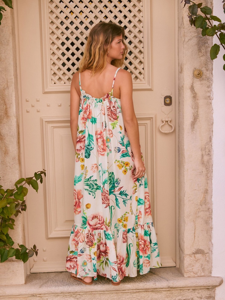 voluminous cotton dress Free People Sage Halter Voluminous Cotton Dress with Open Back (Small)