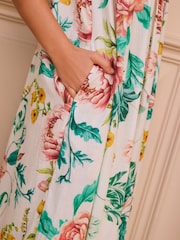 Multicolor - Volume Cotton Maxi Dress - Imagen 5 de 10