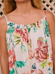 Multicolor - Volume Cotton Maxi Dress - Imagen 7 de 10