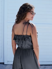 Graphite Grey Bandeau Harem Leg Jumpsuit - Image 3 of 4