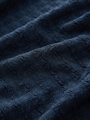 Navy Textured Jersey Tie Waist Maxi Dress - Image 2 of 3