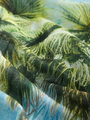 Blue/Green Beach Shirt Cover-Up - Image 2 of 3