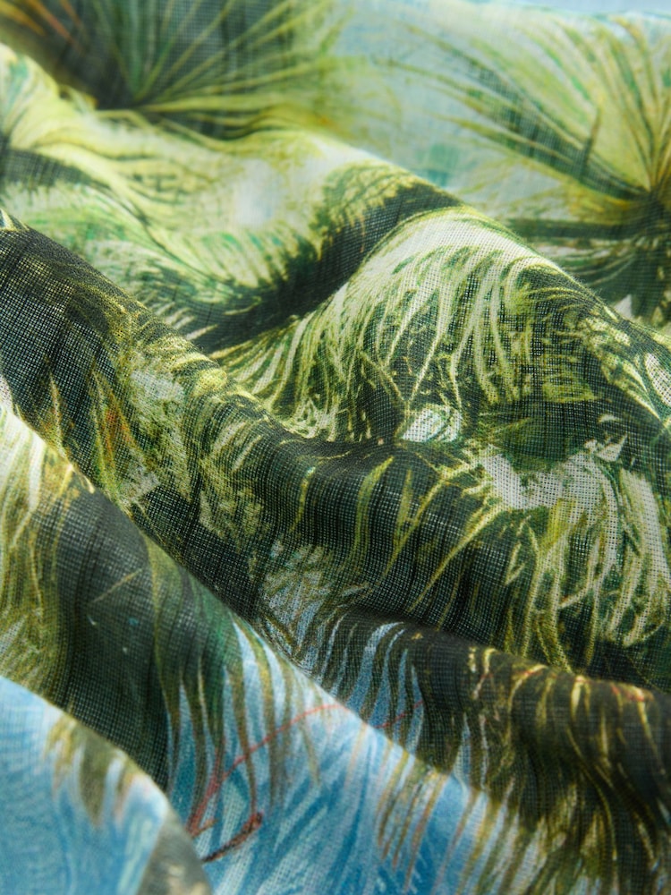 Blue/Green Beach Shirt Cover-Up - Image 2 of 3