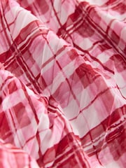 Vermelho/Branco - Halter Neck Pleated Maxi Dress - Imagem 7 de 8