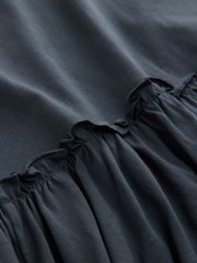 Azul - Cotton Dropped Waist Jersey Dress - Imagem 9 de 10