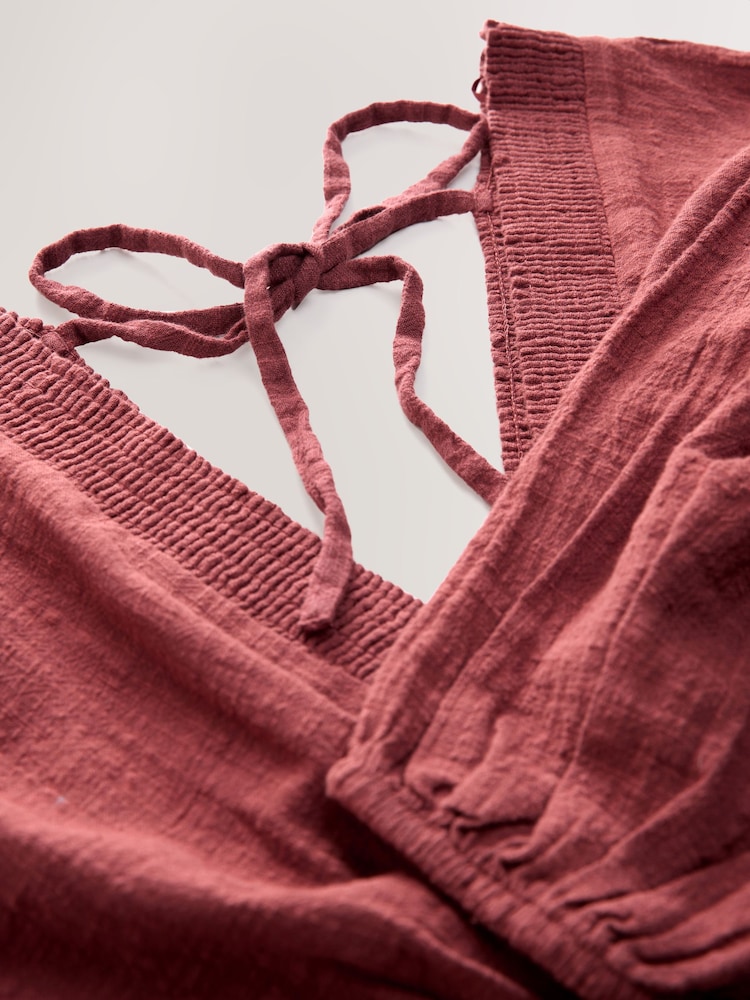 Rust Brown - Playsuitde manga comprida - Imagem 3 de 3