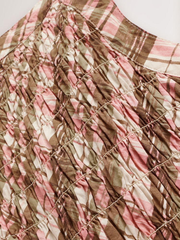 Pink/Green Shirred Playsuit - Image 12 of 12