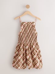 Pink/Green Shirred Playsuit - Image 9 of 12
