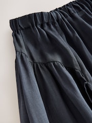 Blue Beach Midi Skirt With Ramie - Image 2 of 3
