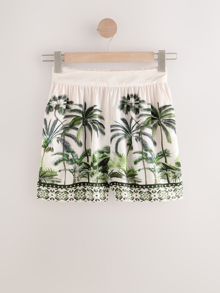 White Ground Summer Beach Shorts - Image 1 of 3