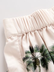 White Ground Summer Beach Shorts - Image 3 of 3