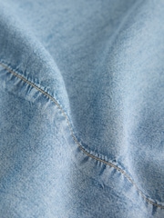 Blue 100% Tencel Lyocell Jort Shorts - Image 2 of 3