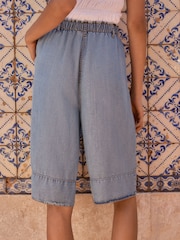 Azul - 100% Tencel Lyocell Jort Shorts - Imagen 4 de 11