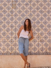 Azul - 100% Tencel Lyocell Jort Shorts - Imagen 6 de 11