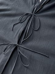 Blue Textured Beach Cover-Up - Image 6 of 7