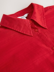 Red Beach Shirt Cover-Up - Image 3 of 3