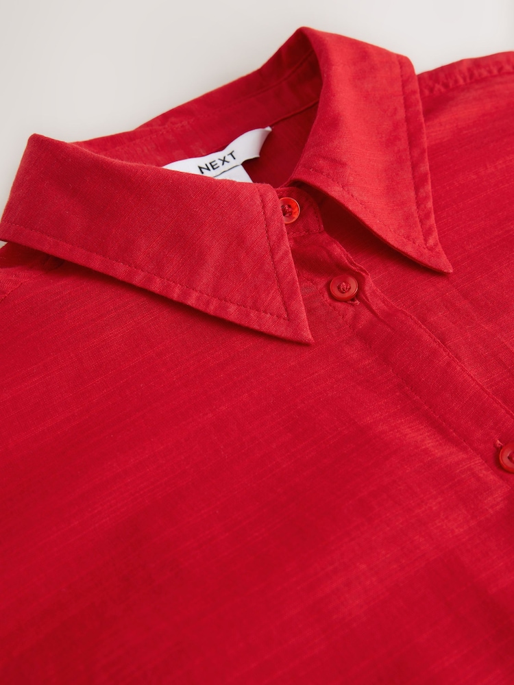 Red Beach Shirt Cover-Up - Image 3 of 3