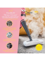 Swan Pink TV's Queen of Clean Handheld Steam Cleaner - Image 2 of 8