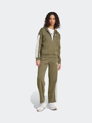 Grün - adidas Essentials 3-Stripes Full Zip Fleece Hoodie - Bild 3 von 6