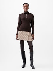 French Connection Brown Nia Mari Top - Image 1 of 4