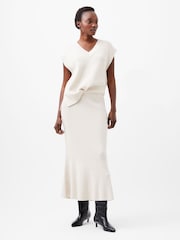 French Connection Cream Nariko Skirt - Image 1 of 4
