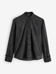 French Connection Black Alina Foil Top - Image 4 of 4