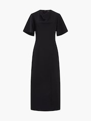 French Connection Black Fenix Satin Dress - Image 4 of 4
