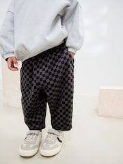 Black/Grey Sweatshirt and Patterned Jogger Set (3mths-7yrs) - Image 3 of 9