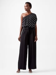 French Connection Black Xia Ponte Chiffon Bodies - Image 1 of 4