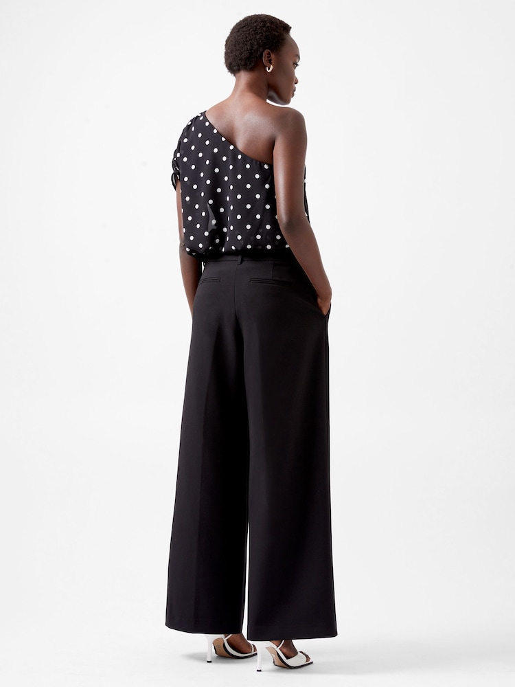 French Connection Black Xia Ponte Chiffon Bodies - Image 2 of 4