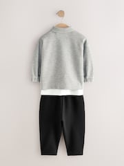 Grey T-Shirt And Joggers 3 Piece Set (3mths-7yrs) - Image 6 of 9
