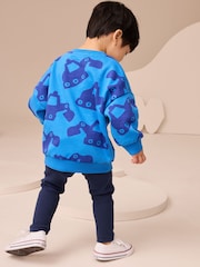 Blue Digger Sweatshirt And Leggings Set (3mths-7yrs) - Image 2 of 8