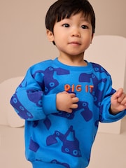 Blue Digger Sweatshirt And Leggings Set (3mths-7yrs) - Image 3 of 8