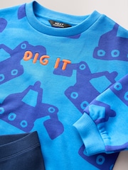 Blue Digger Sweatshirt And Leggings Set (3mths-7yrs) - Image 7 of 8
