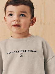 Black/White Printed Sweatshirt And Joggers Set 2 Pack (3mths-7yrs) - Image 5 of 13