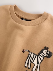 Tan/Ecru/Charcoal Grey - Sweatshirt und Jogginghose im Set, 2er-Pack (3M.–7J.) - Bild 6 von 11
