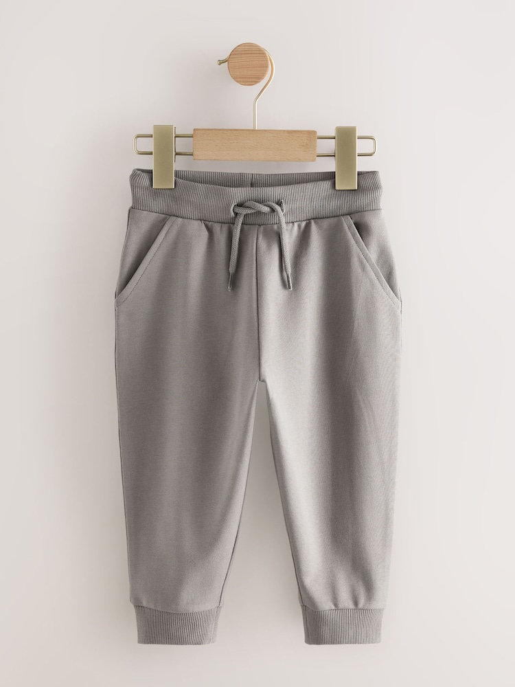 Khaki/Grey/Blue Regular Fit Joggers 5 Pack (3mths-7yrs) - Image 2 of 9