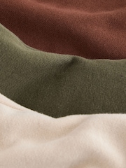 Khaki Green/ Rust Brown/ Ecru - Jogginghosen mit weichem Griff im 3er-Pack (3 M.–7 J.) - Bild 6 von 7