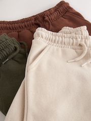 Khaki Green/ Rust Brown/ Ecru - Jogginghosen mit weichem Griff im 3er-Pack (3 M.–7 J.) - Bild 7 von 7