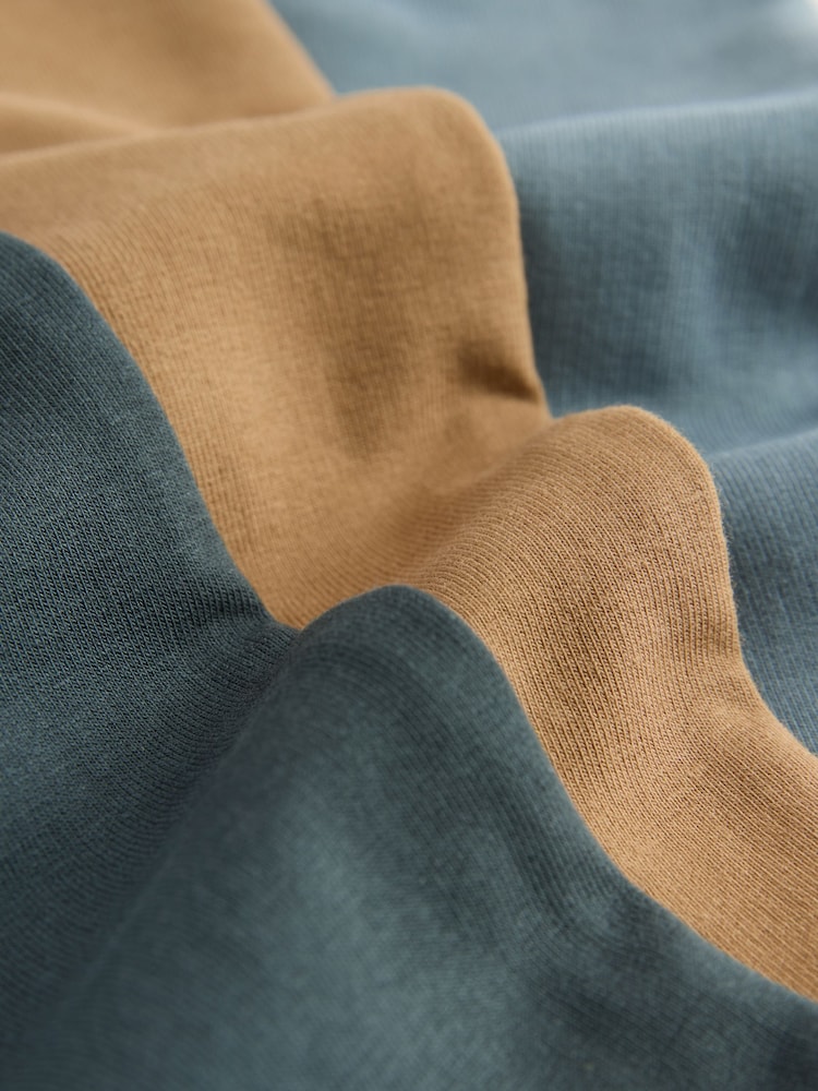 Blue/Tan Brown/Charcoal Grey Super Skinny Joggers 3 Pack (3mths-7yrs) - Image 6 of 7