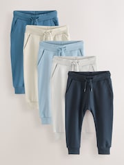 Blue/Ecru/ Navy Blue - Jogginghosen 5er-Pack (3Monate–7Jahre) - Bild 1 von 9