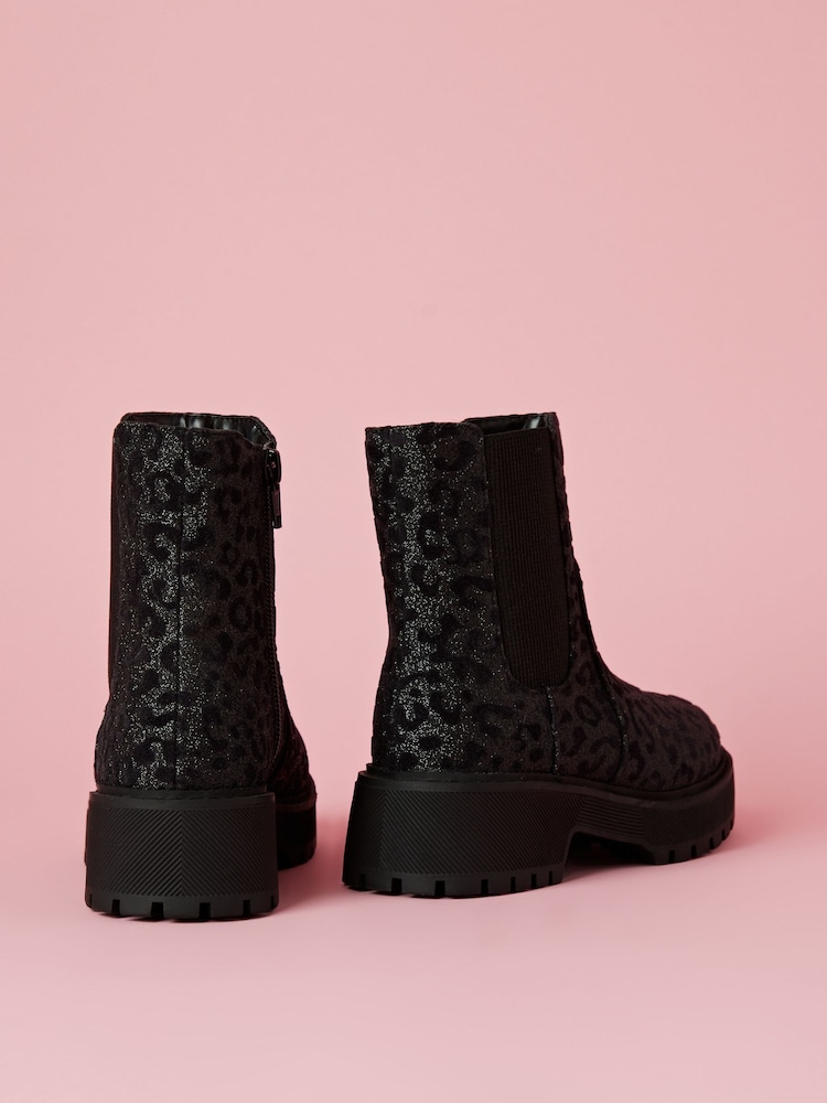 Lipsy Animal Chunky Chelsea Bottes - Image 2 of 5
