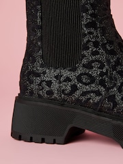 Lipsy Animal Chunky Chelsea Bottes - Image 3 of 5