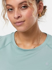 Gym + Coffee Green Relentless Womens T-Shirt - Image 7 of 8