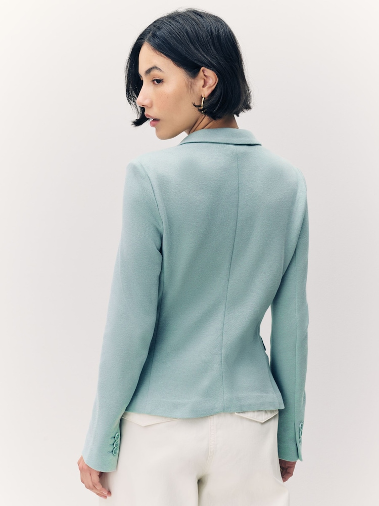 VERO MODA Blue Fitted Blazer - Image 2 of 6