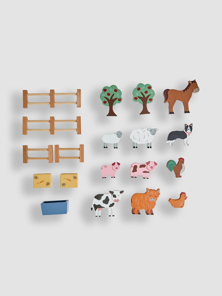 JoJo Maman Bébé Wooden Farm Play Set - Image 7 of 7